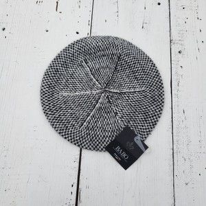 BA-BO Made Italy Women's One Size GRAY Beret Beanie Hat NEW